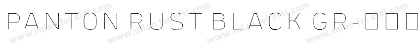 Panton Rust Black Gr字体转换
